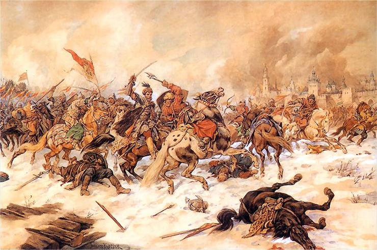 Juliusz Kossak - galeria - Jan Gniewosz w bitwie pod Pskowem w roku 1580.jpg