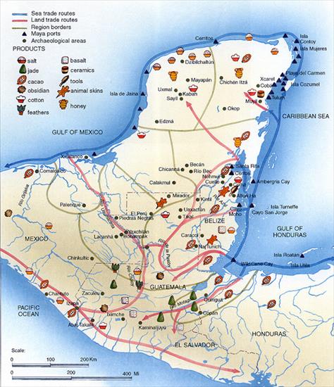 Am. Centralna - Mapa szlaków handlowych Majów.jpg
